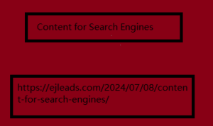 Content for Search Engines