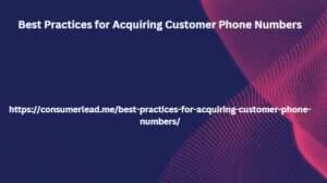 Best Practices for Acquiring Customer Phone Numbers