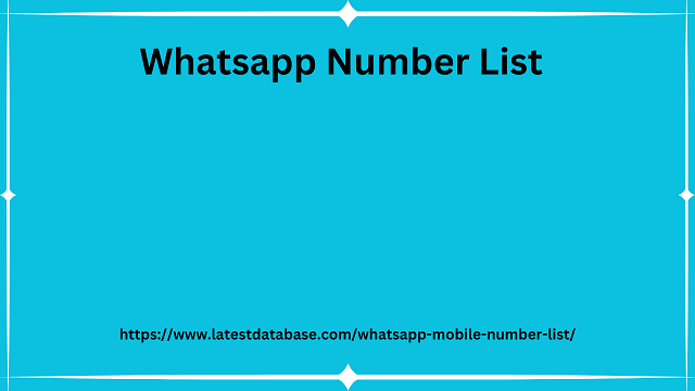 Whatsapp Number List