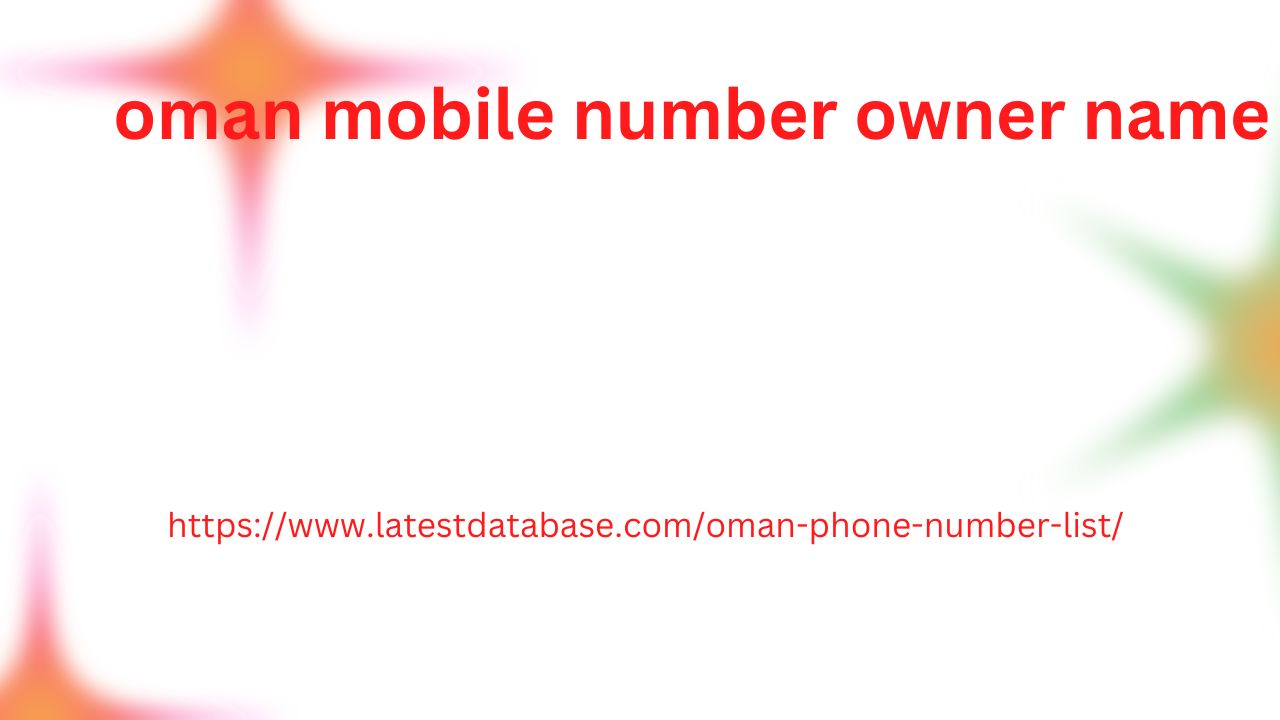 oman mobile number owner name