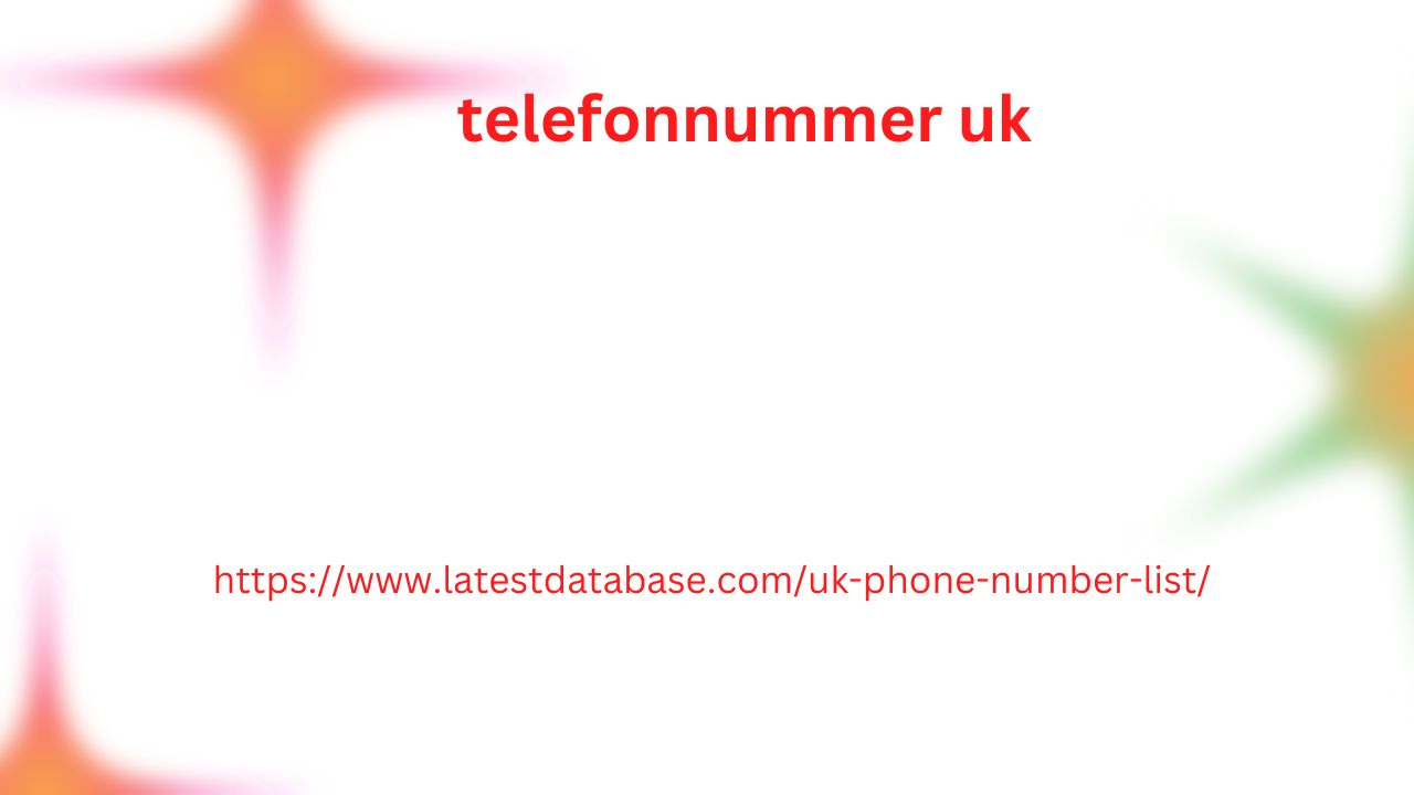 telefonnummer uk