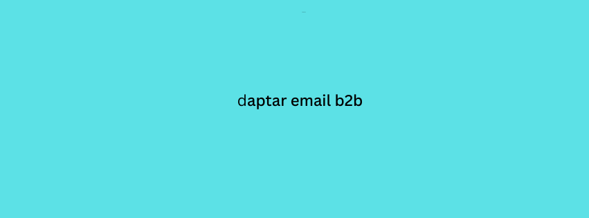 daptar email b2b